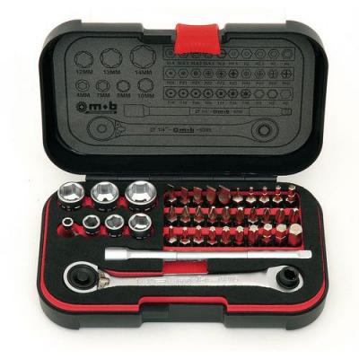 Coffret douilles radio 1/4" + vissage : 39 pi&egrave;ces XS BOX 9410390001 MOB