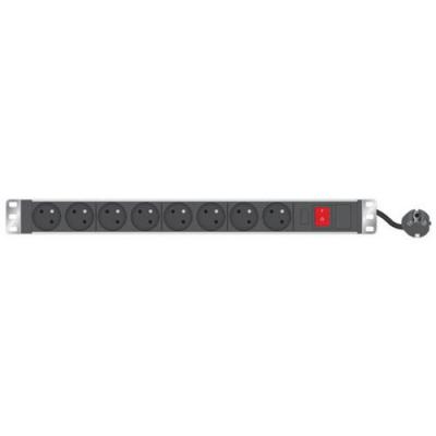 Multiprise 19'' 8 Prises Avec Interrupteur Et Voyant