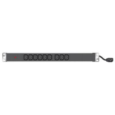 Multiprise rackable 19'' 9 prises C13 / cordon C14 avec voyant
