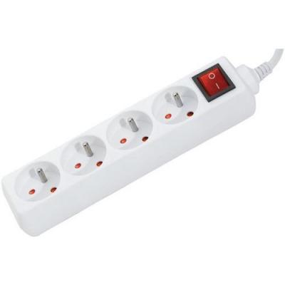 GENERIQUE Multiprise 4 Prises Blanche Interrupteur 0 8m