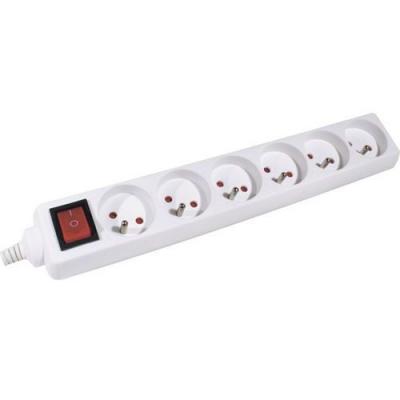 MCAD Multiprise Bloc de 6 prises Avec interrupteur 4.00 M 57337