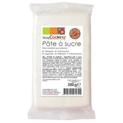 P&acirc;te &agrave; sucre parfum&eacute;e &agrave; la vanille, ScrapCooking (Blanc)