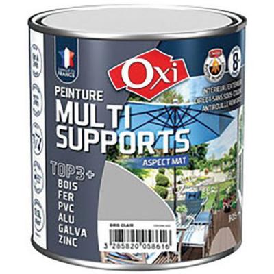 Peinture multi supports top 3+ gris clair mat ral 7035 0.5l