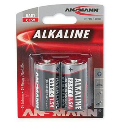 ANSMANN Piles alcalines 1513-0000 LR14 / C blister de 2