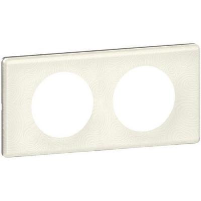 C&eacute;liane plaque mati&egrave;res double songe (porcelaine) - 069352 - Legrand