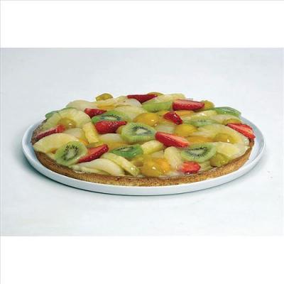 Plat &agrave; tarte 29 cm porcelaine blanche 6881