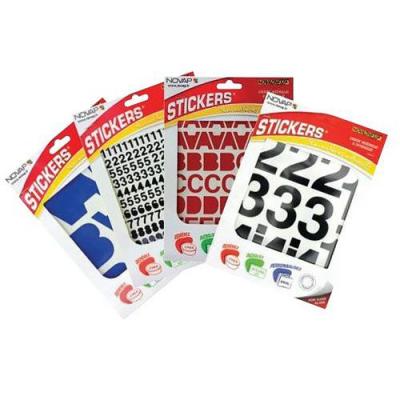 Novadhesif - Pochette chiffres adhesifs souples (0 a 9) - 40 Mm - Noir