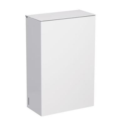 Poubelle murale 10 litres rectangle &agrave; couvercle blanche - rossignol