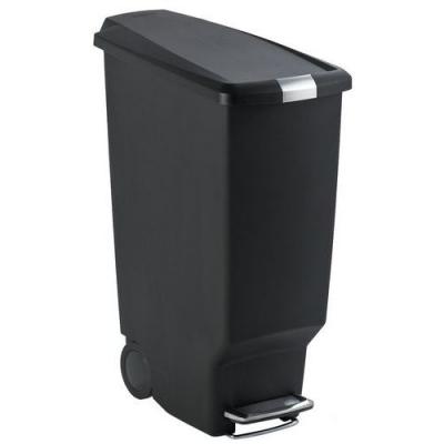 Poubelle de cuisine 40 l &agrave; p&eacute;dale SIMPLEHUMAN plastique noir
