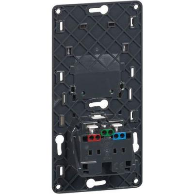 Prise &Agrave; Deux Postes Avec Terre Et Chargeur &Agrave; Simple Usb
