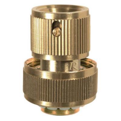 Ribimex PRA/RLB.4218 Raccord rapide Aquastop en laiton 19 mm, or, 3/4