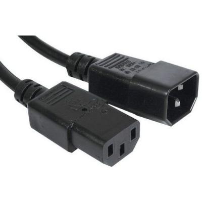 Rallonge &eacute;lectrique secteur moniteur/onduleur - noir 7,5 m