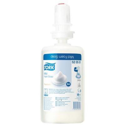 Tork Savon mousse Tork S4 Premium doux - Cartouche 1 litre - Lot de 6