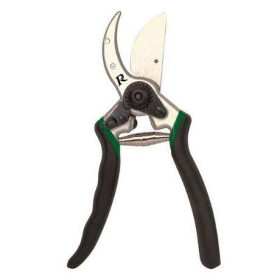 Ribimex - S&eacute;cateur pro 215mm aluminium forg&eacute; coud&eacute; lames courbes