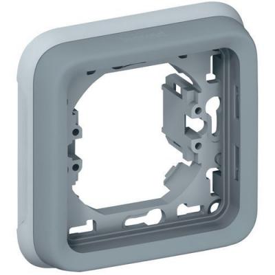 LEGRAND Support plaque composable pour encastr&eacute; 1 poste Plexo gris