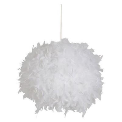Suspension en plumes E27 15W blanc &Oslash;40cm Corep, Kokot