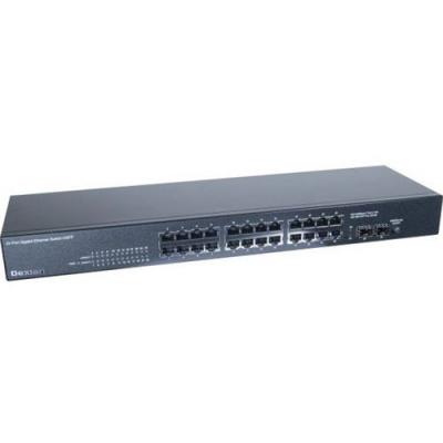 Dexlan switch 24 ports Gigabit + 2 SFP fibre optique