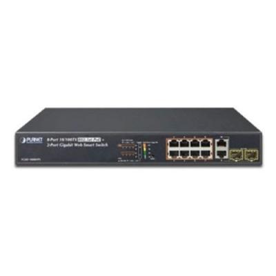Planet FGSD-1008HPS Switch Niv2 8P PoE+ & 2Giga/SFP 125W