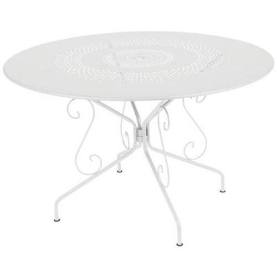 Table Montmartre - Ronde - Acier - Blanc - 117cm