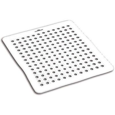 Metaltex Tapis d'&eacute;vier rectangulaire en Caoutchouc Blanc 32 x 27 cm