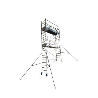 Echafaudage roulant en aluminium - Hauteur de travail max 4.85m - 22403730